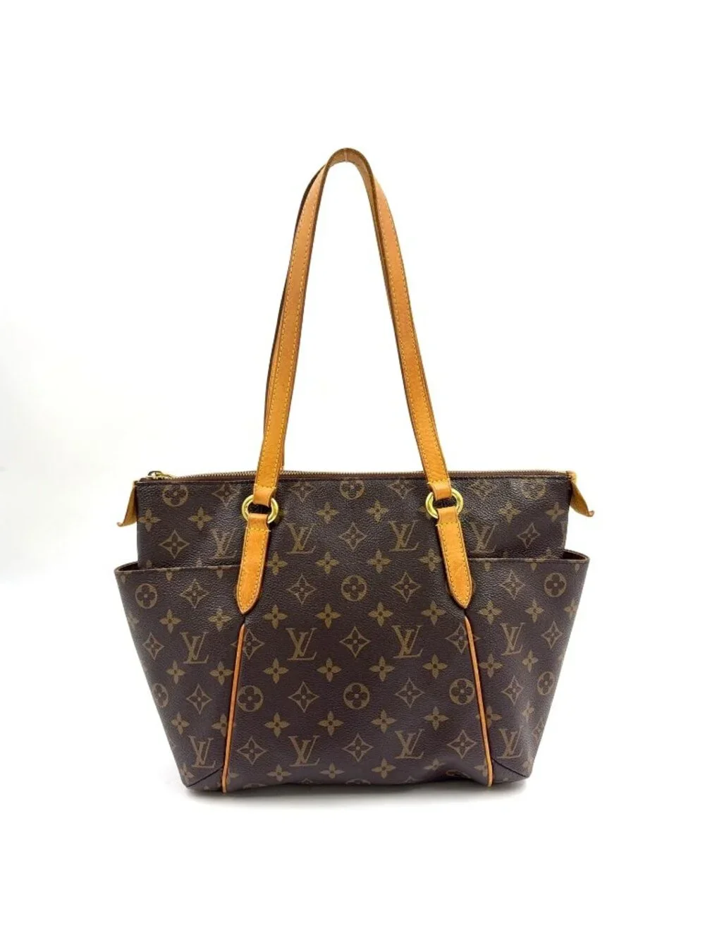 Louis Vuitton Totally PM Monogram Leather Brown Light Tote Gold